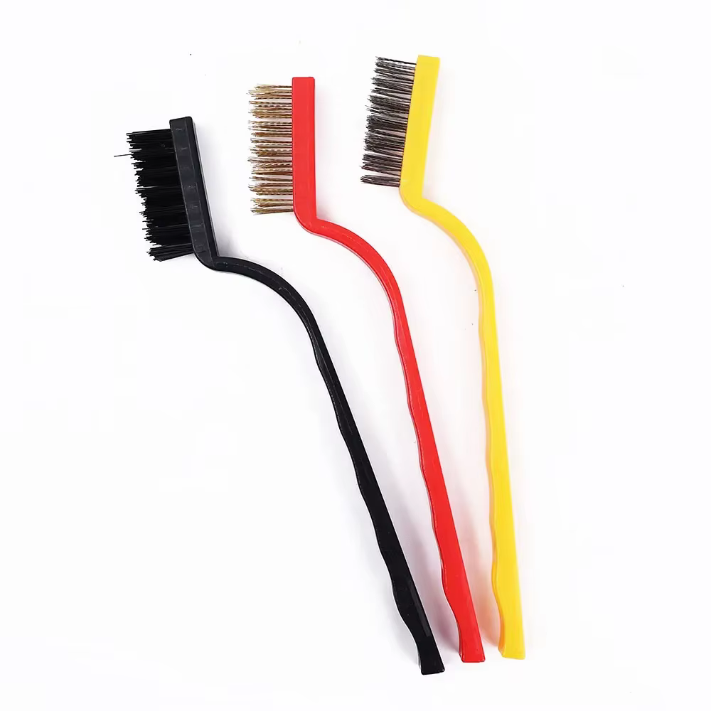 Lot de 3 brosses de nettoyage pour cuisinière à gaz, brosse pour hotte de cuisine, brosse en fil de 