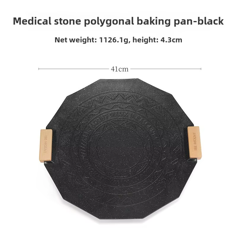 ISE MOUNT – poêle à Barbecue polygonale Maifanshi pour l'extérieur, revêtement épais, 41cm, poêle à 