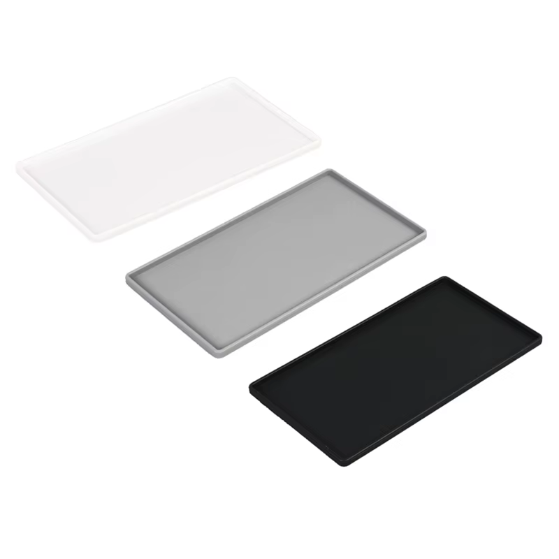 HORegina-Porte-couverts en silicone, carré plat, anti-ald, pour café et thé