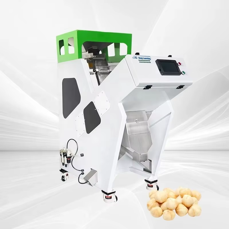 FOODLINE Machine de tri optique compacte personnalisée haute performance couleur noisette pour le tr