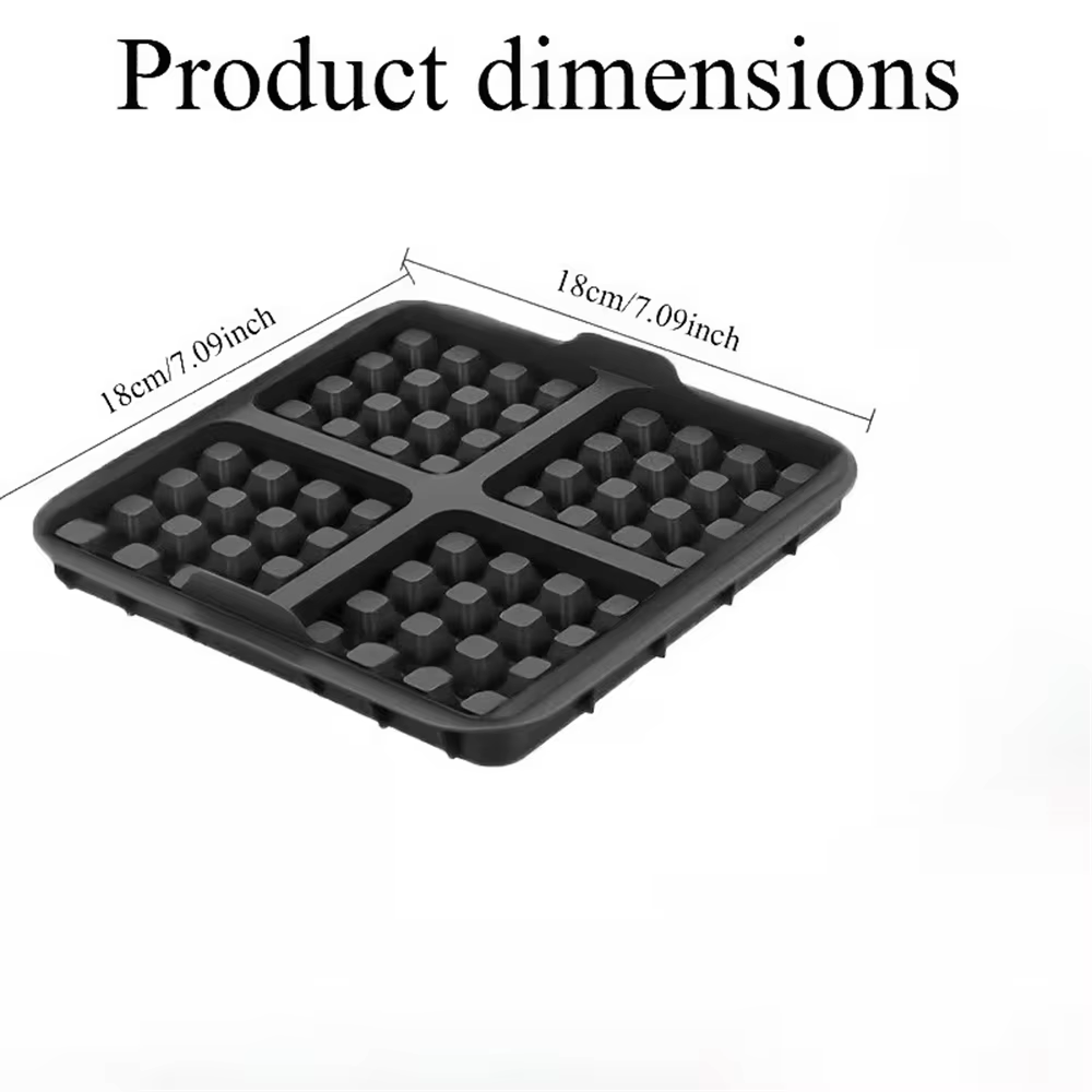 Moule à gaufres carré, panier en silicone antiadhésif réutilisable, moule à gâteau parfait pour les 