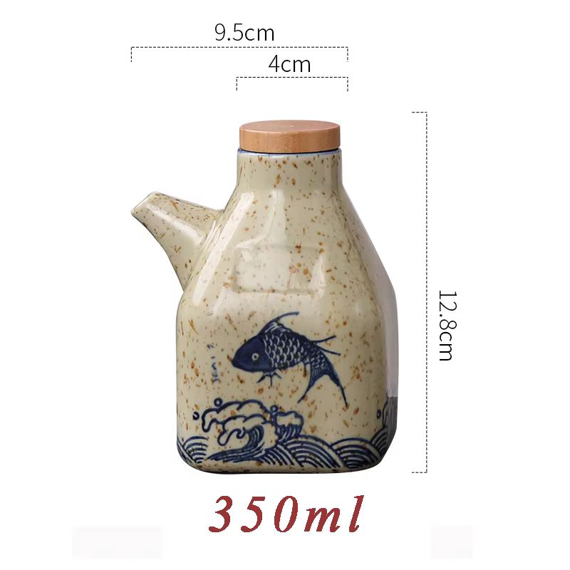 Pot à Sauce en céramique, distributeur de vinaigre de Style japonais, outil d'assaisonnement de Sauc