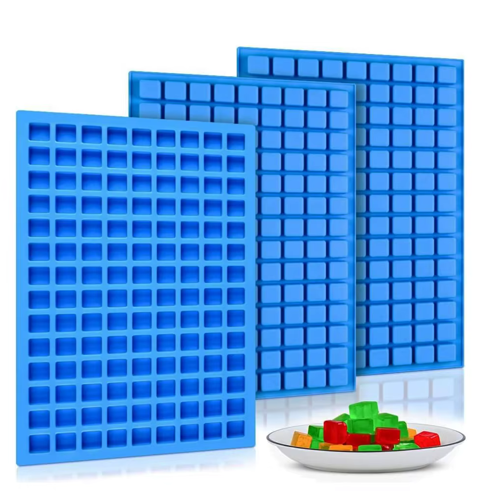 Moule carré en silicone pour bonbons, mini chocolat, bonbons durs, glaçons, pudding, décoration de g