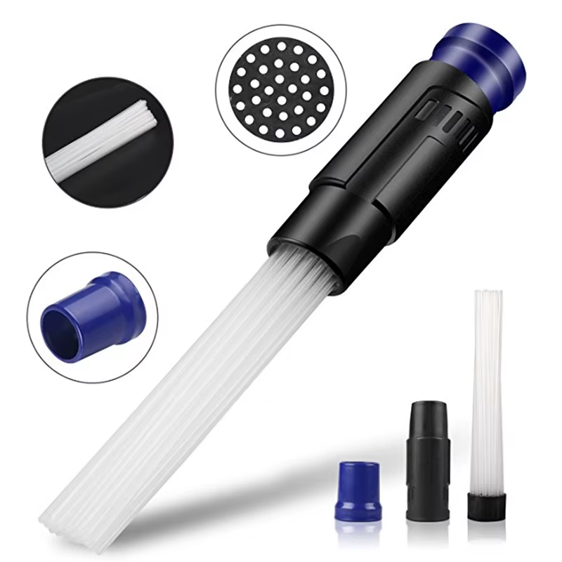 Brosse de nettoyage de paille sous vide multi-tubes, nettoyeur de poussière pour clavier de voiture,