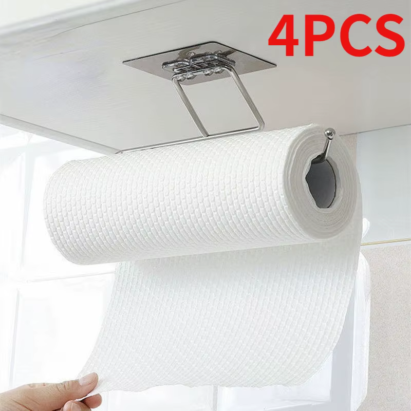 4/1 pièces porte-papier de cuisine crochet de rangement pour serviettes porte-papier hygiénique port