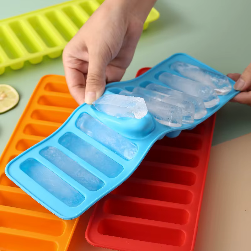 Moule de barre de glace en Silicone, 1 pièce, pain, Biscuit, tasse Mafen, moule à gâteau, plateau de