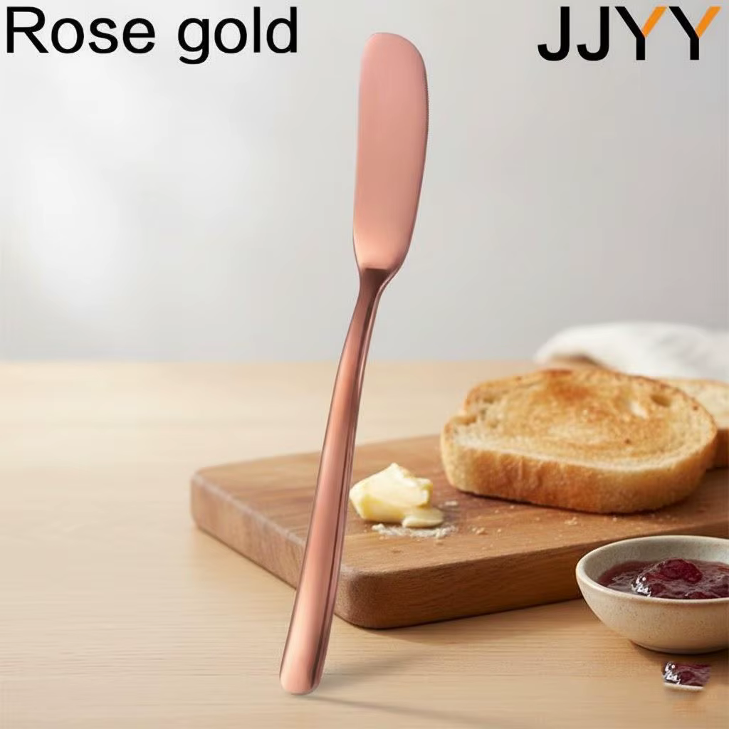 Couteau à beurre en acier inoxydable, Spatule à fromage, Couteau à dessert et confiture, Outil de cu