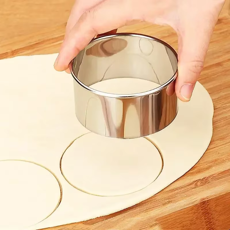 Outil de fabrication de découpe d'emballage de pâtisserie de biscuits ronds, 3 pièces/ensemble d'emb