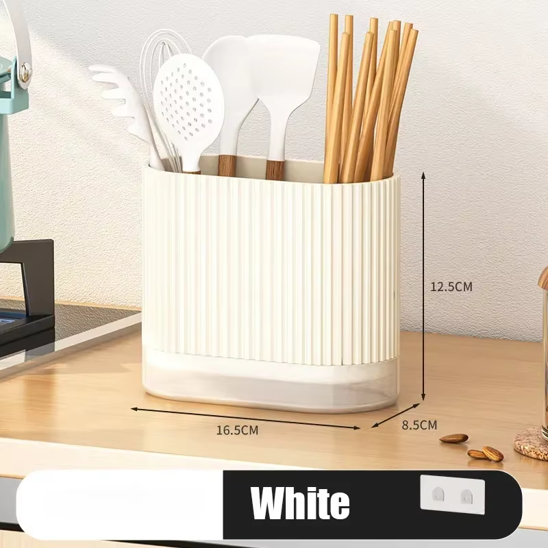 Boîte de rangement murale pour cuillère de cuisine domestique, porte-baguettes, égouttoir T1, dessus