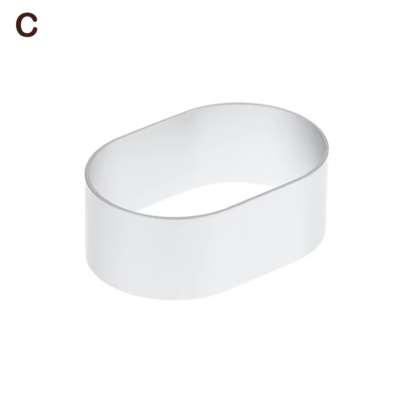 ♥ ♥ ♥ Moule d'anneau de pâtisserie de Mousse de gâteau d'acier inoxydable avec le poussoir, outils d
