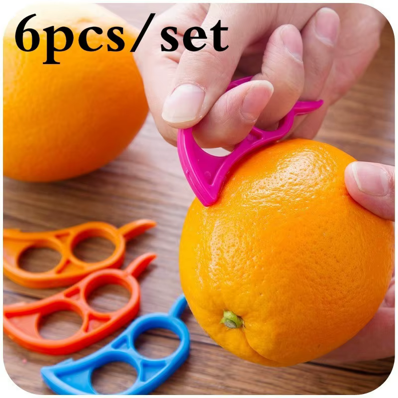 Éplucheur d'orange créatif, trancheur de citron, décapant de fruits, couteau chauffe-ville, gadget d