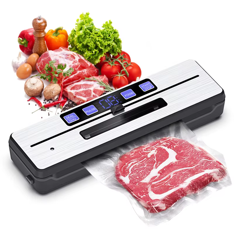 Machine à sceller sous vide domestique avec double pompe et coupe-sac intégré à double joint, scelle