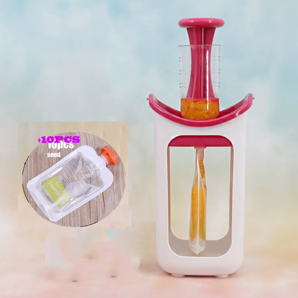 Extracteur de jus purée pour enfants fraîchement pressé, distributeur manuel d'aliments pour bébés, 