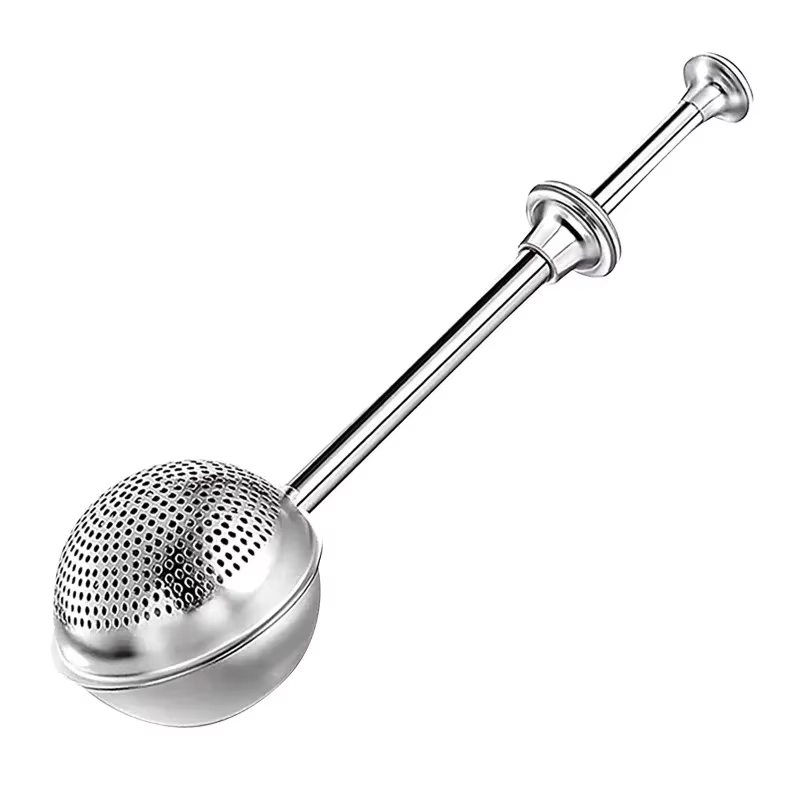 1 pièce Tamis à farine et sucre, Accessoire de pâtisserie, Tamis à thé rétractable en forme de boule