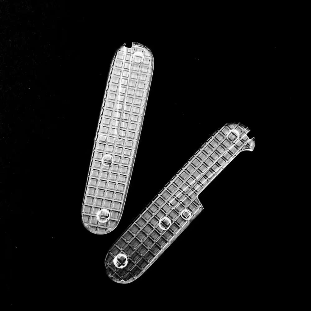 4 spécifications, 1 paire de poignées de rechange transparentes pour couteau suisse de 91 mm - parfa