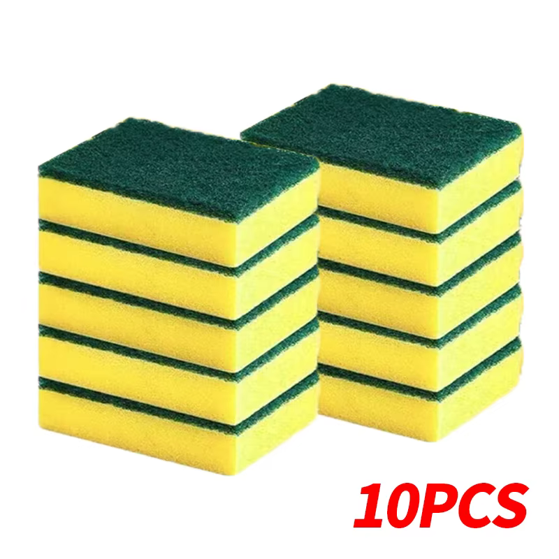 Éponge double face très absorbante, pot de nettoyage magique, brosse de nettoyage antirouille, outil
