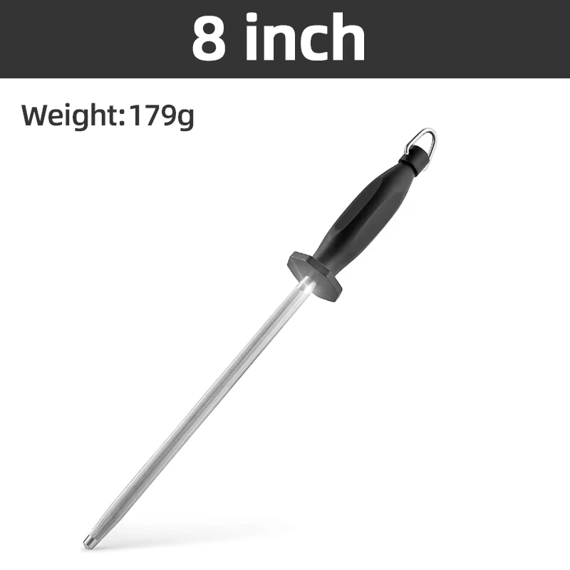 Aiguisoir de couteaux de Chef professionnel, bâton en acier à aiguiser pour couteaux de cuisine et c