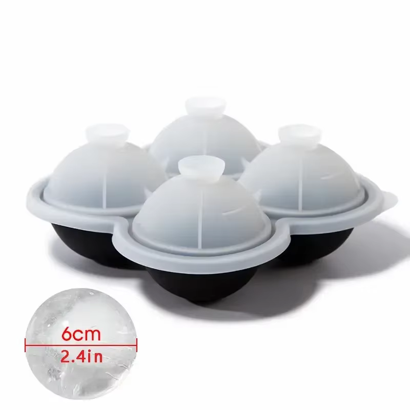 Grands plateaux à glaçons en Silicone, 1 pièce, faciles à libérer, sans fuite, parfaits pour le whis