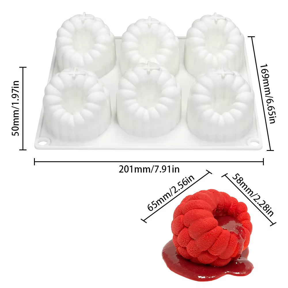 Moule en forme de framboise en Silicone de qualité alimentaire, conception de fruits, moule de cuiss