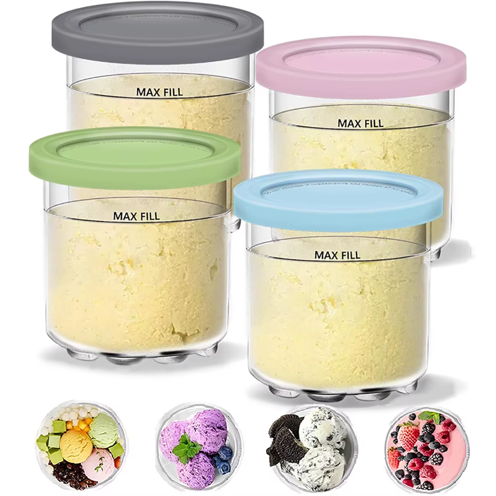 Creami Mendocand Veds pour Ninja, crème glacée crémeuse, beaucoup de pots standardisés, bacs, ensemb