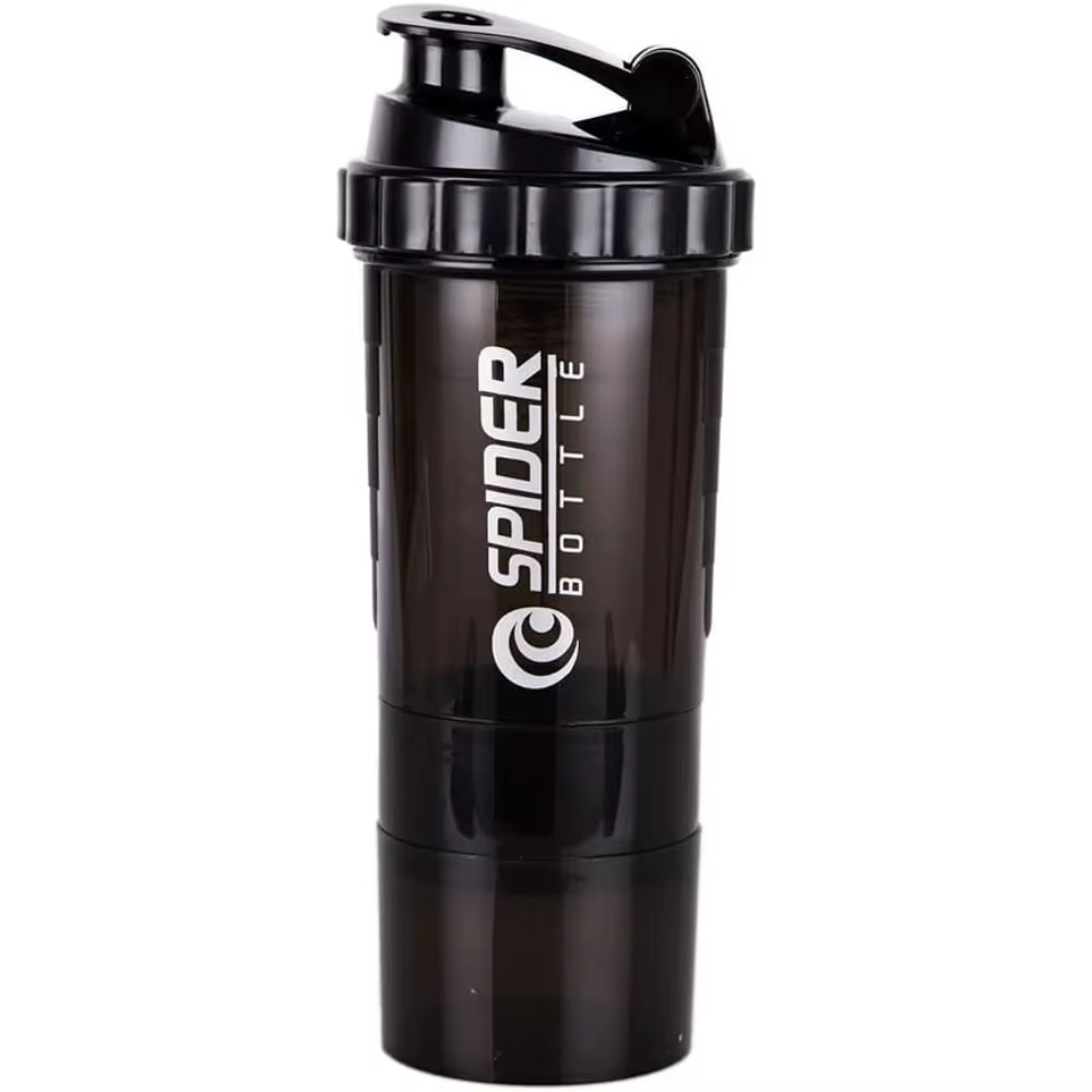3 couches Shaker bouteille de protéines poudre Shake Cup bouteille d'eau tasse de mélange en plastiq
