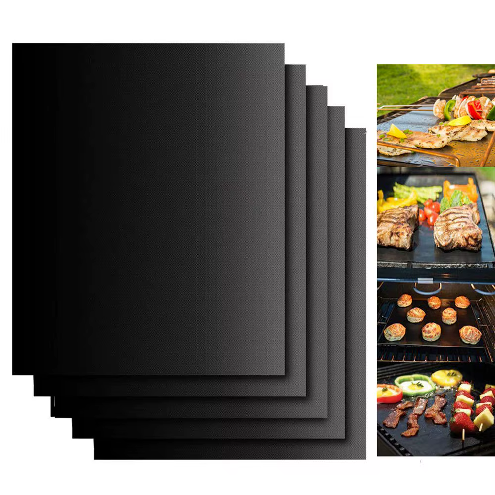 Tapis de cuisson antiadhésif pour barbecue, 40x33cm, outils pour barbecue, feuille de cuisson, résis