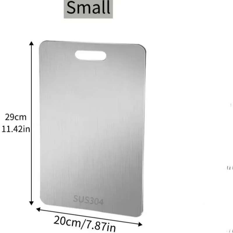 Planche à découper portable double face en titane – Qualité alimentaire pour la cuisine, découpe de 