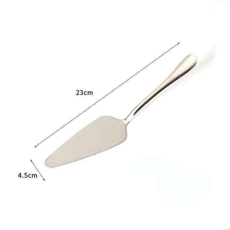 Serveur de gâteau à bord dentelé en acier inoxydable, lame de coupe pour tarte, Pizza, pelle de coup