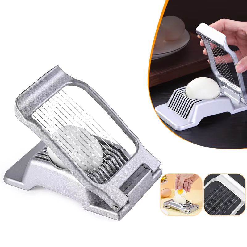 RapDuty-Trancheuse à œufs à coque dure, en fil d'acier inoxydable, pour fruits mous, D479