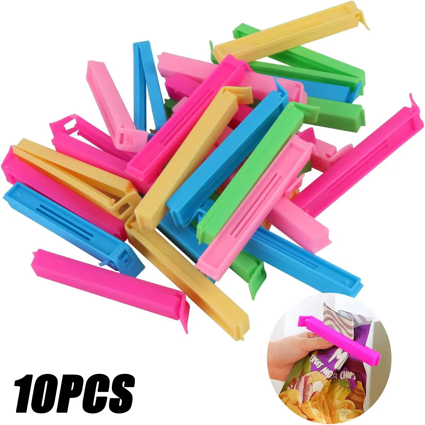 10/5 pièces Portable cuisine stockage alimentaire Snack joint scellage sac Clips scellant pince en p