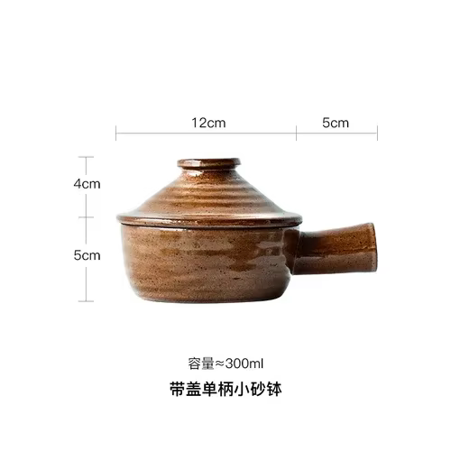 Casserole de Leurs oût avec couvercle, poterie d'aldéhyde, petite marmite à micro-ondes, claypot dom