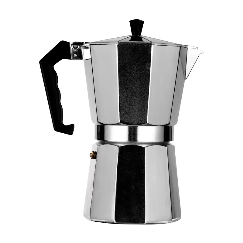 Cafetière moka italienne en aluminium, Pot octogonal, tasse à café, théière, cafetière Portable