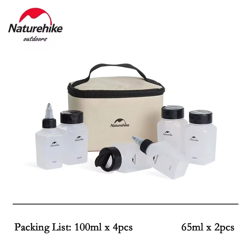 Naturehike – pot d'assaisonnement 8 pièces, ensemble de récipients à épices, bouteille d'assaisonnem