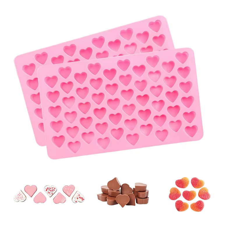 Moule en Silicone pour Coeur Moule en Silicone pour Pâtisserie Non-Adhérent de Qualité Alimentaire M