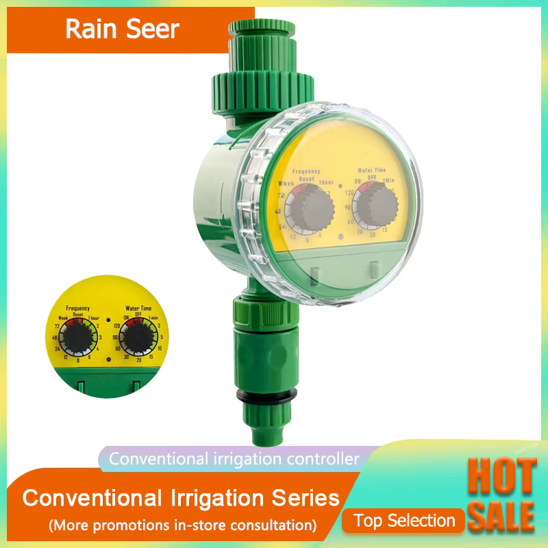 Minuterie d'eau à double cadran, capteur de pluie, minuterie d'irrigation de jardin domestique, cont