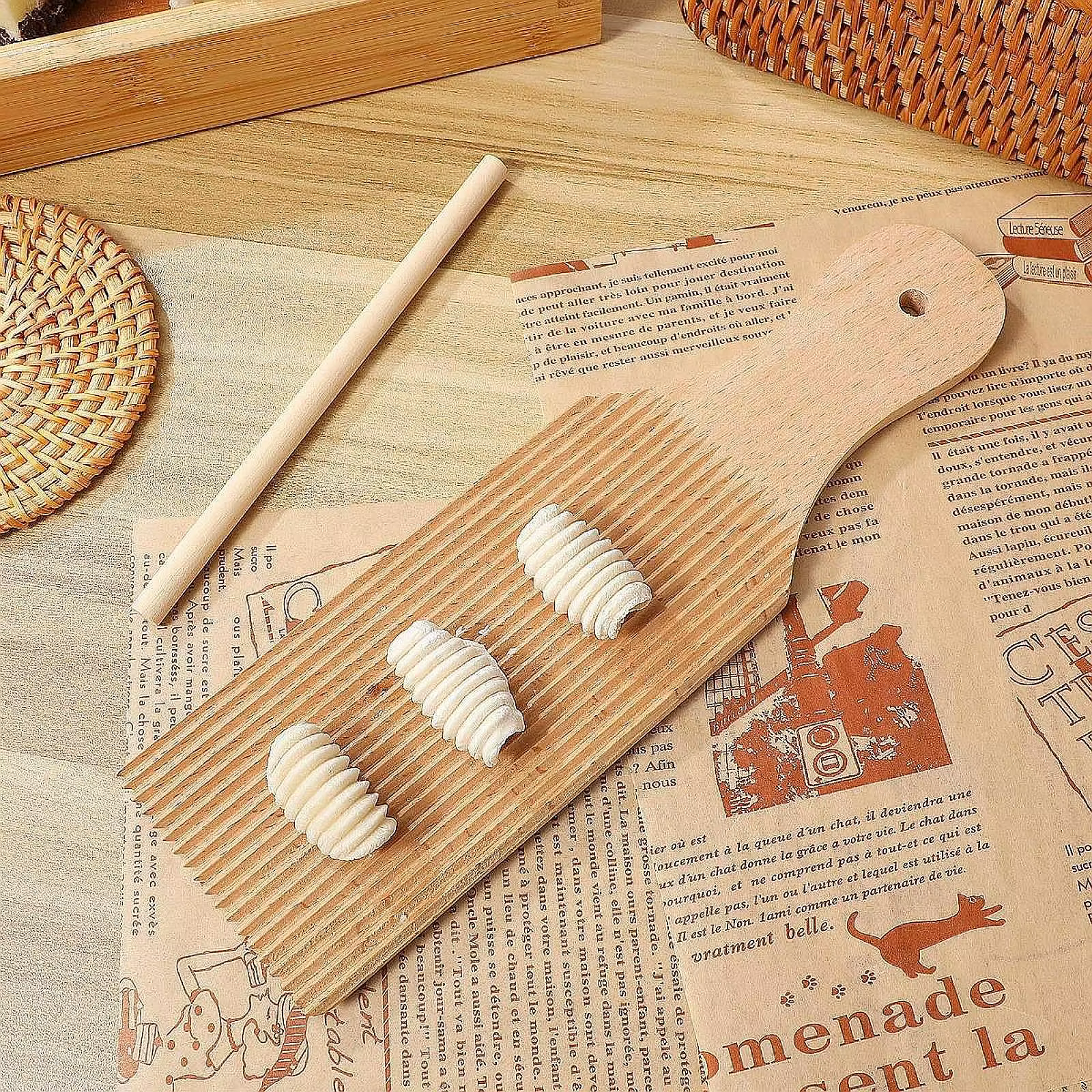 Planche à Gnocchi, ustensile de cuisine, ornement en bois, planche à Gnocchi, outil de fabrication d