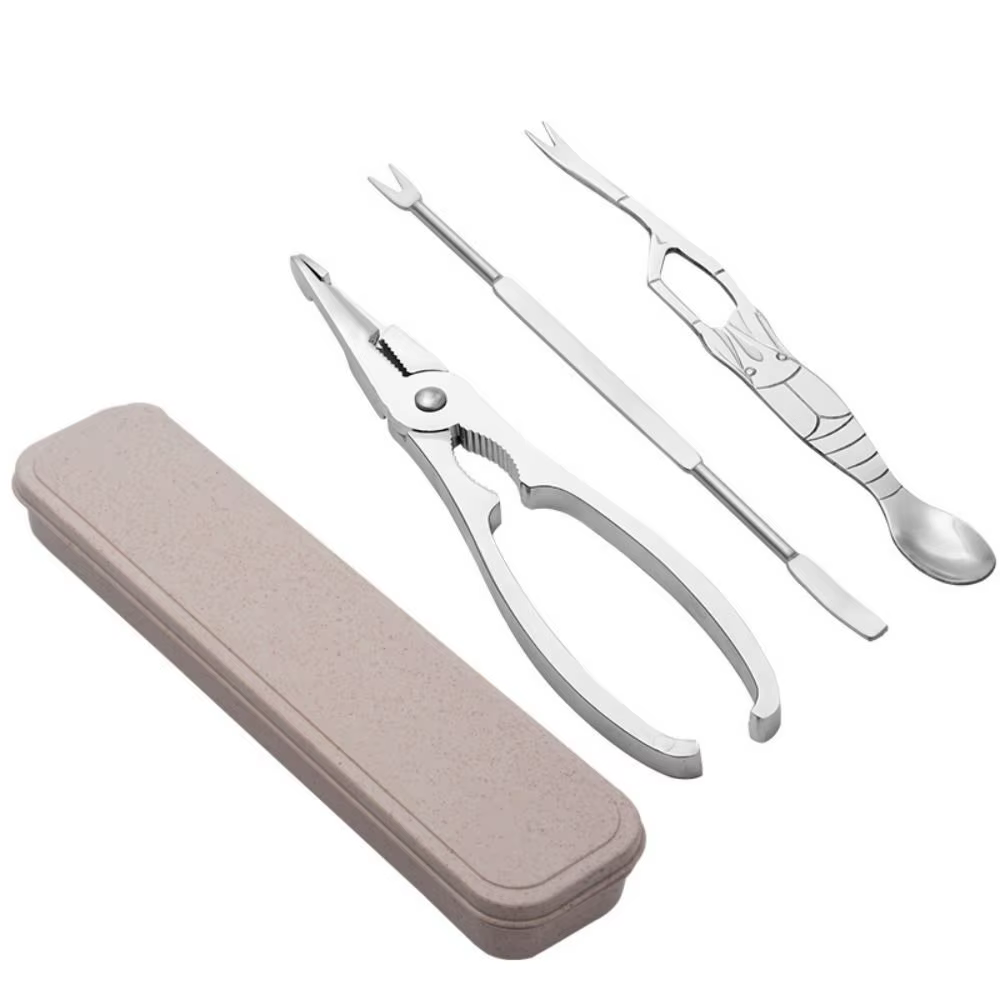 Lot de 3/6 outils professionnels en acier inoxydable pour fruits de mer, pince à homard et crabe imp