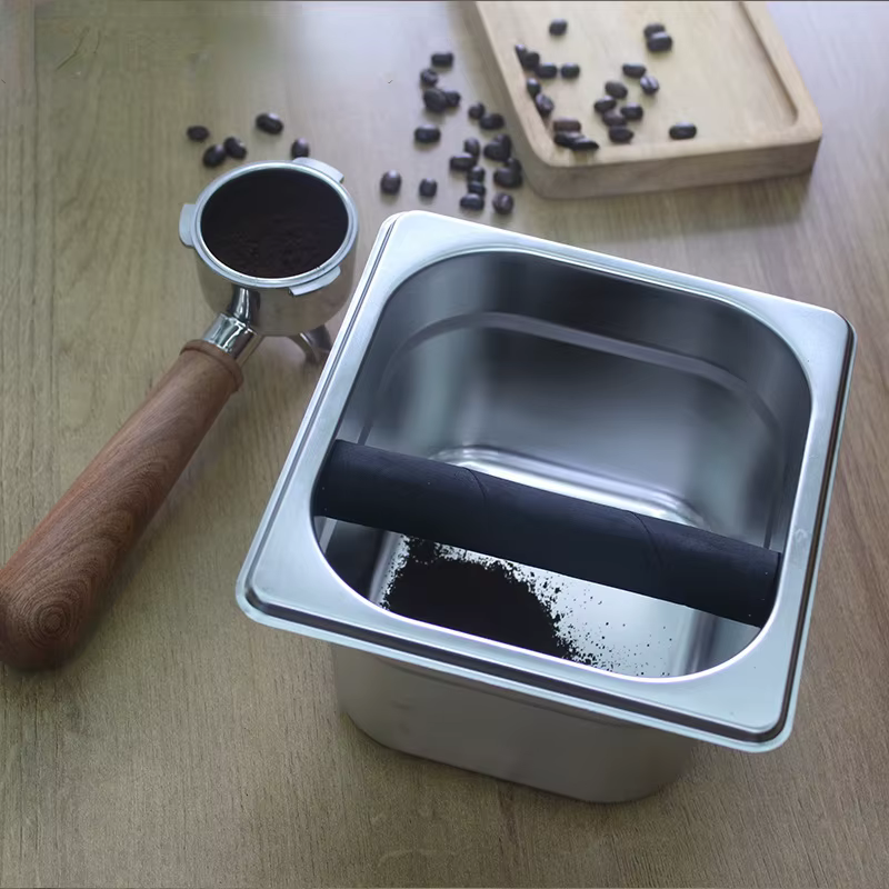 Knock Box-Poubelle à benne pour moudre le café Barista, poubelle à expresso anti-brûlure, mouture de