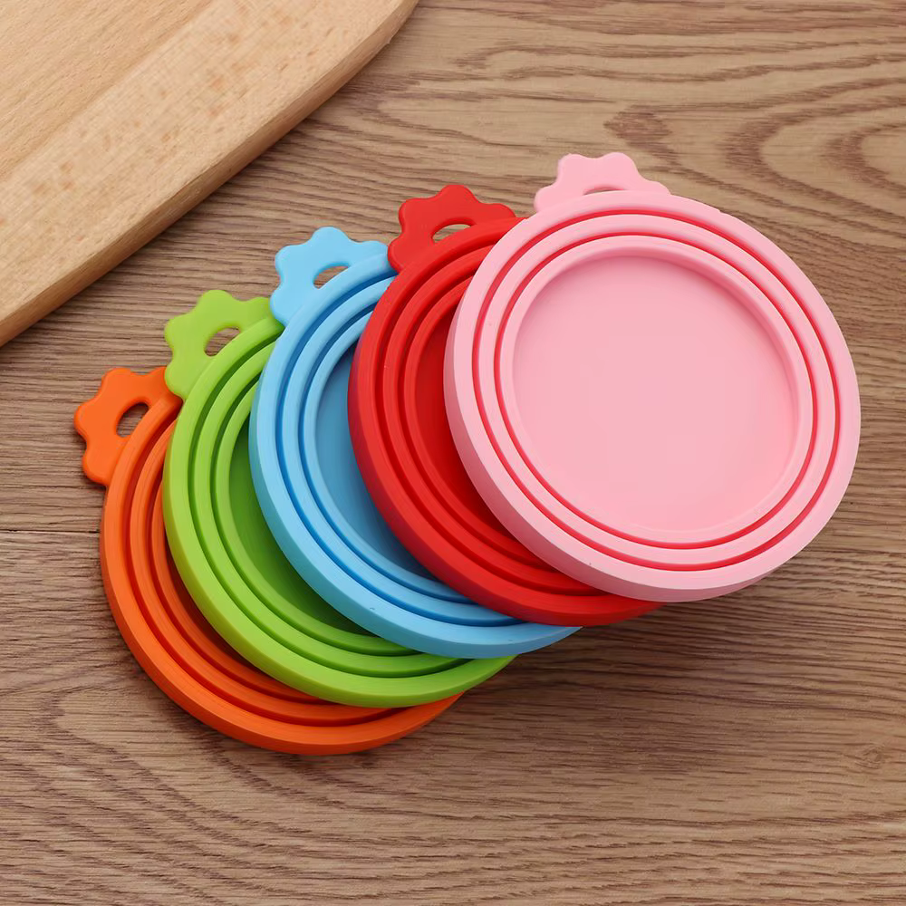 Couvercle en conserve de Silicone 3 en 1, couvercle en étain alimentaire réutilisable, garde la frai