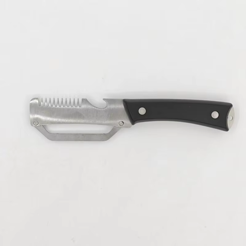 Couteau à éplucher 3 en 1 multifonction, éplucheur de légumes dentelé de qualité supérieure, ouvre-b