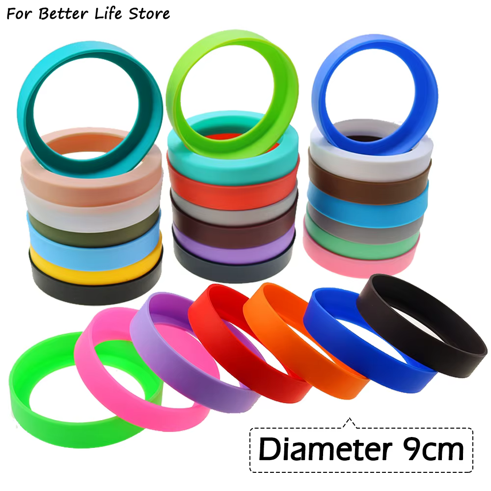 Couvercle de protection inférieur de tasse en Silicone souple, 1 pièce, 18,5 g, 9CM, support de béch