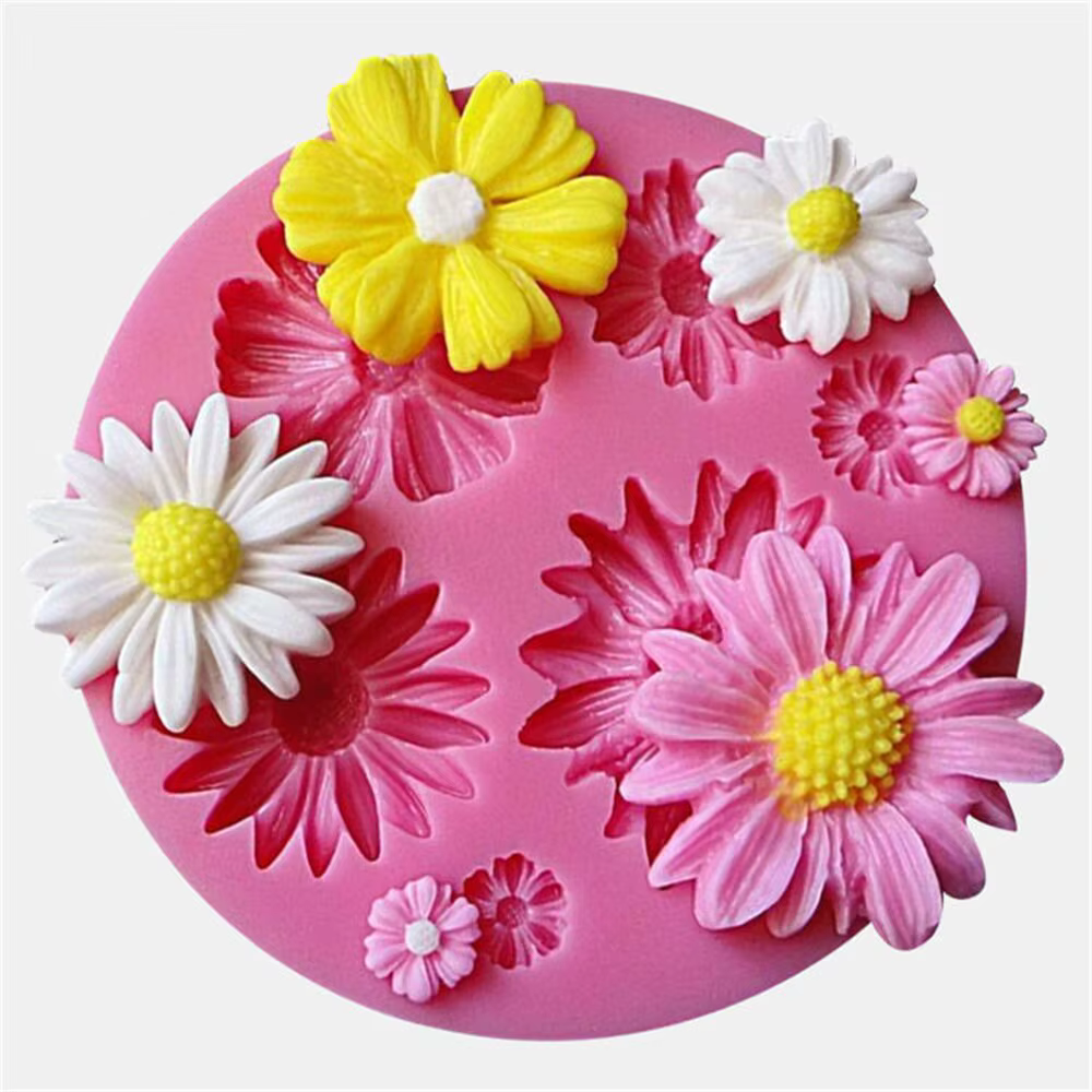 3D Fleur Silicone Moules Fondant Artisanat Gâteau Bonbons Chocolat Sugarcraft Glace Pâtisserie Outil