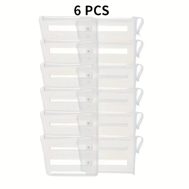 Séparateur d'espace réglable pour réfrigérateur, 6 pièces, pour organiser et étendre les compartimen