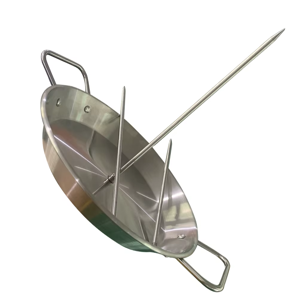 Modules Vertical en Acier Inoxydable pour Barbecue, Poêle à Rôtir Jetable, Rôtissoire T1 pour Jardin