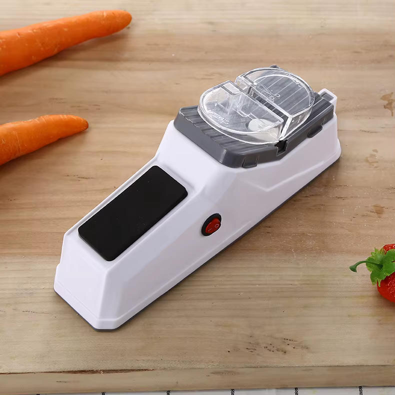 Aiguiseur de couteaux électrique double face, outil de cuisine portable, accessoires professionnels 