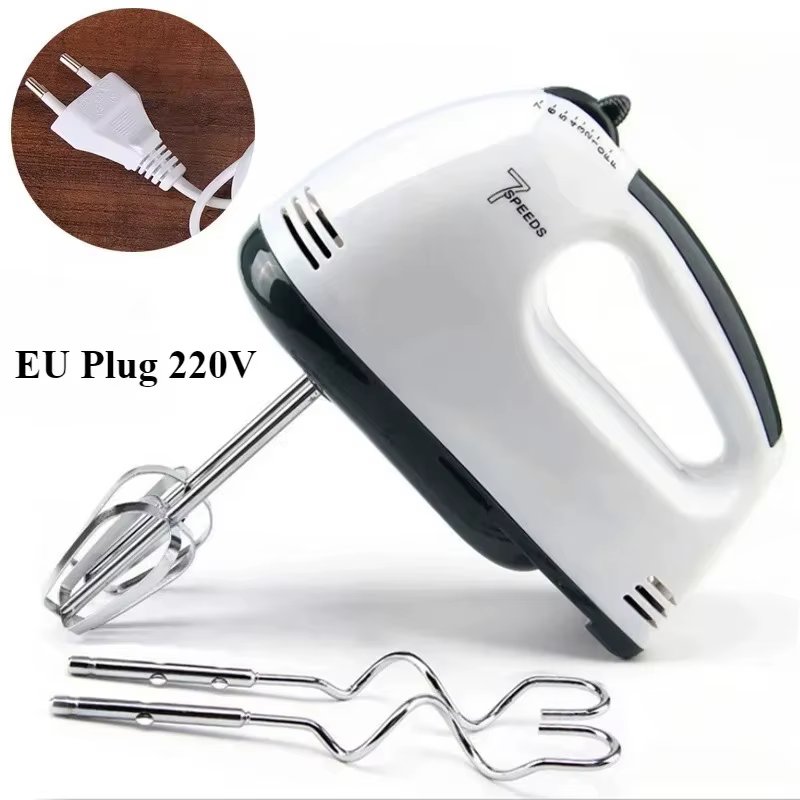 Mélangeur à main électrique à 7 vitesses, mélangeur automatique pour crème, œufs, gâteaux, pâte, out