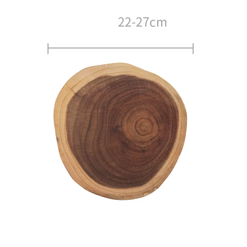 Planche à découper auxiliaire en bois naturel, bois d'acacia, thé, fruits, décoration, accessoires d
