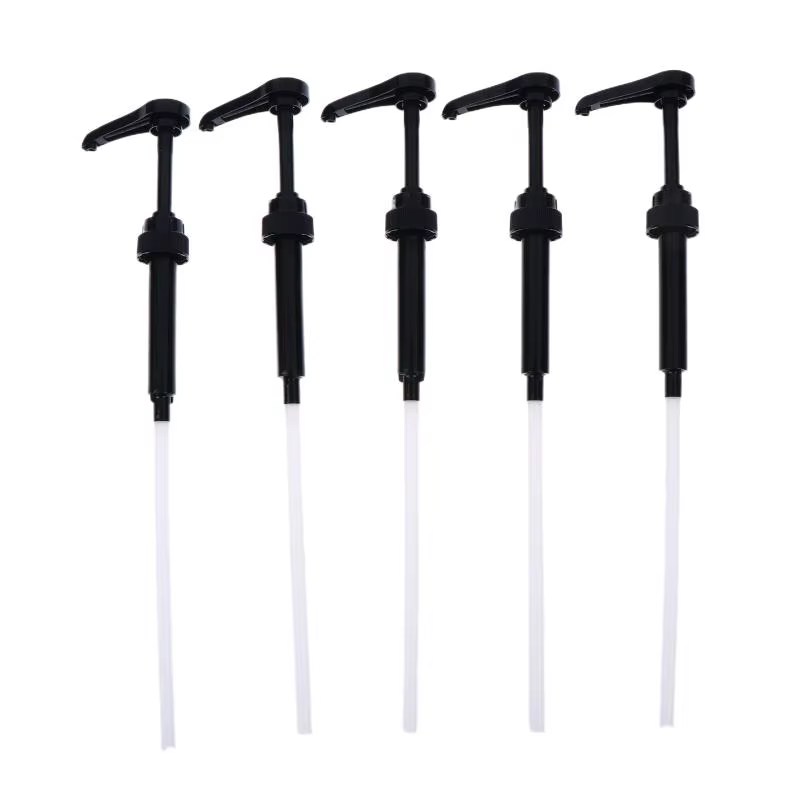 5X pompe à sirop, distributeur de sirop pour café, tête de pompe à action par pression pour sirops d