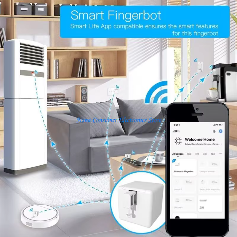 G7NE – Robot à doigts intelligent professionnel, minuterie intelligente, adapté à Alexa