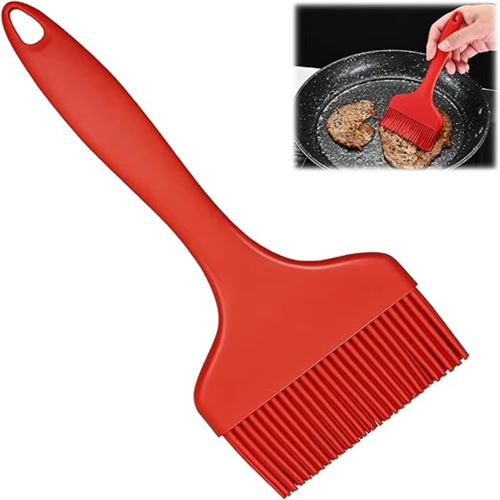 1 pinceau de cuisine en silicone résistant à la chaleur
